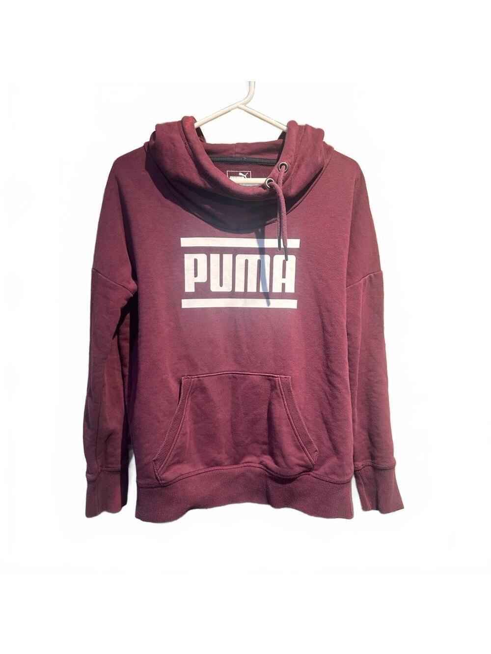 PUMA Women's Maroon Cowl Neck Sweater